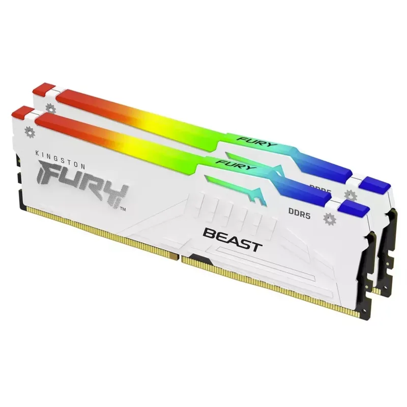 킹스톤 FURY 화이트 RGB 32G(2x16GB) 6 - 64Gb Ddr5 6000Mhz Cl30 2X32Gb Desktop 리뷰 및 가격