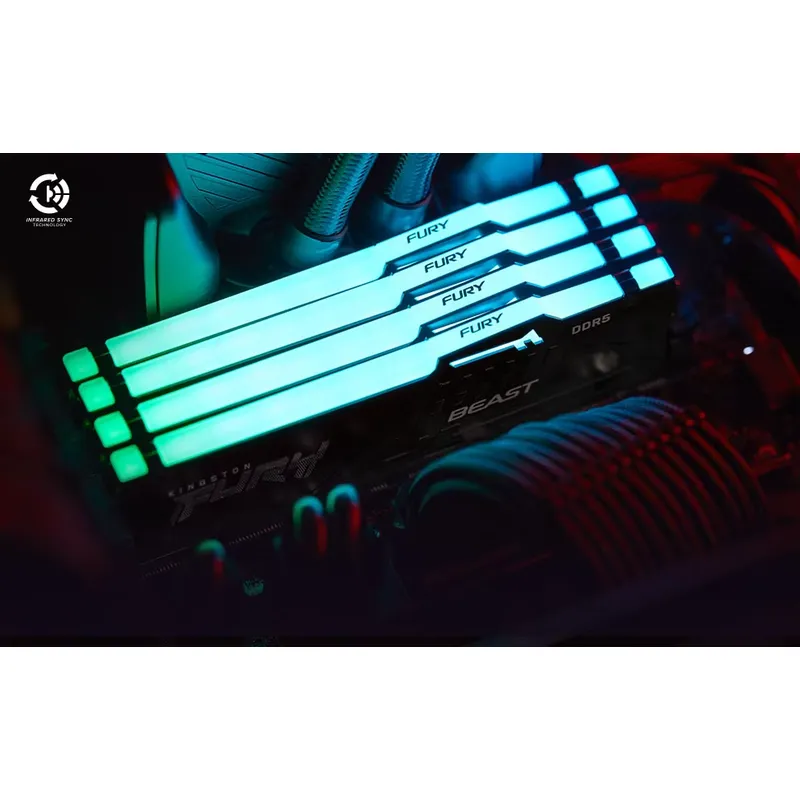 킹스톤 FURY 화이트 RGB 32G(2x16GB) 6 - 64Gb Ddr5 6000Mhz Cl30 2X32Gb Desktop 리뷰 및 가격